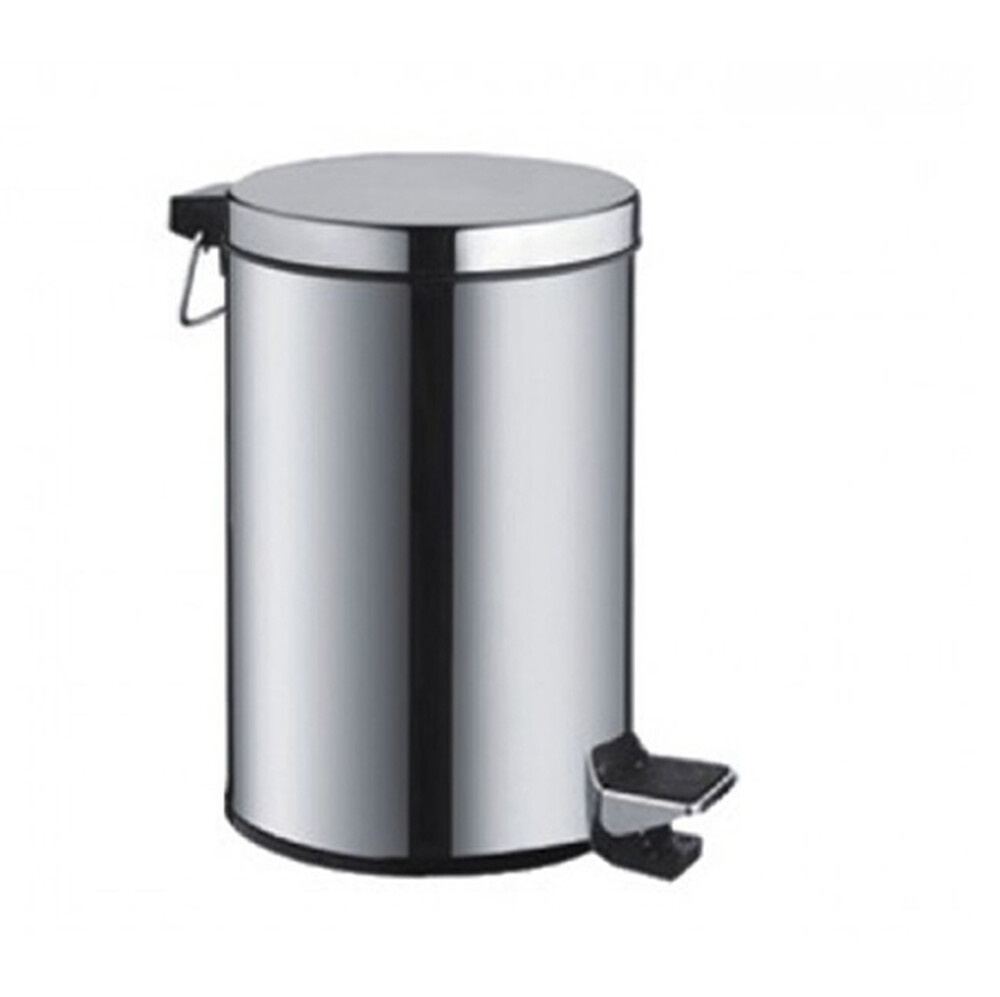 702/L Ведро д/мусора хром LUX 5 л.