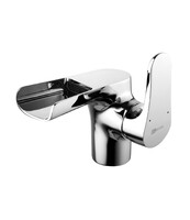 LM4346C Shift Смеситель для умывальника, монолитный, каскадный, эко-картридж 40мм, хром LEMARK