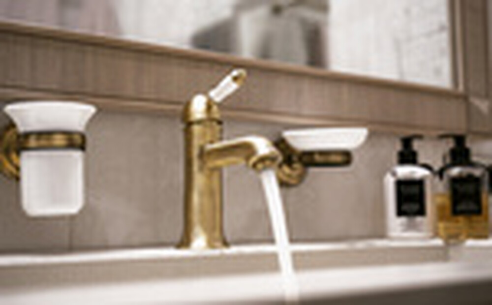 LM4806B Villa Смеситель для умывальника, донный клапан клик-клак, бронза LEMARK