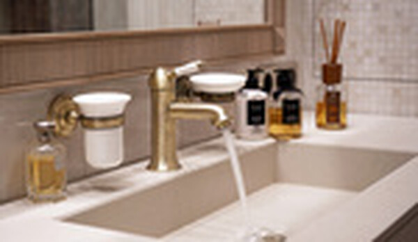 LM4806B Villa Смеситель для умывальника, донный клапан клик-клак, бронза LEMARK