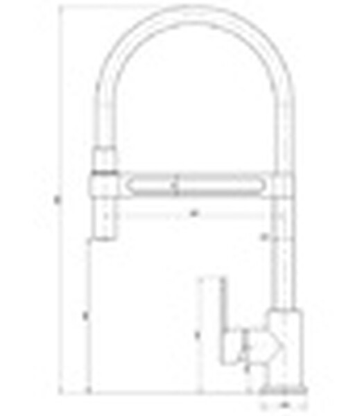 LM6006C Soul Смеситель для кухни с гибким изливом, хром LEMARK