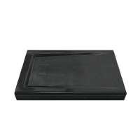 Поддон GOOD DOOR АТРИУМ мрамор 120х90 АНТРАЦИТ чёрный (без автослива) ЛП00038 Распродажа 