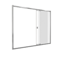 Шторка SCREEN WTW-170-C-CH стекло прозрачное, 4 мм GOOD DOOR ПД00095