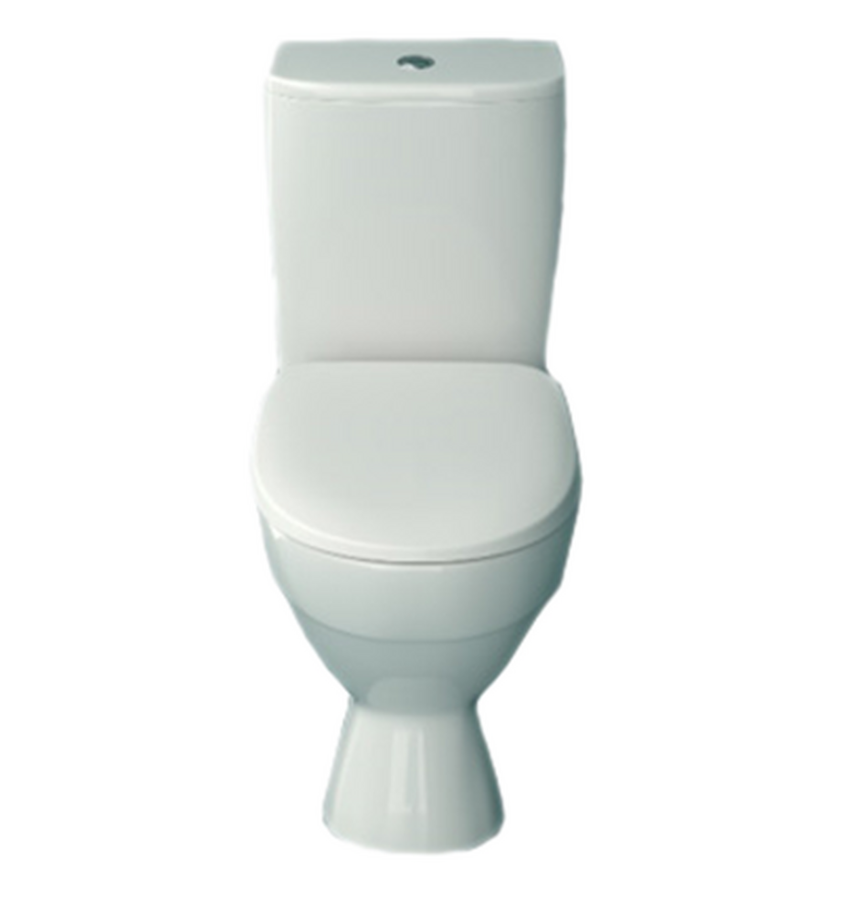 Унитаз-компакт "ТОЛЕДО" БЕЛЫЙ (1-режим. сид.пластик, косой выпуск) МС КЕРАМИН 467387