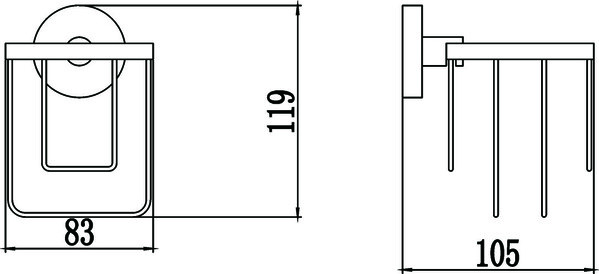 S-008733 Держатель для освежителя воздуха хром SAVOL