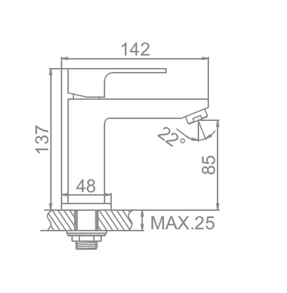  4795 Смеситель Кухня LEDEME МОНО шар 35