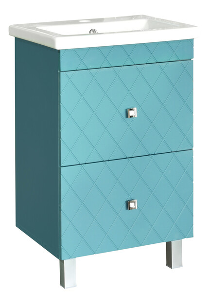 Подстолье SANTREK HOME "Аквамарин-50" (Софт Бриз) 2 ящика под умывальник "Como-50" 500х780х380