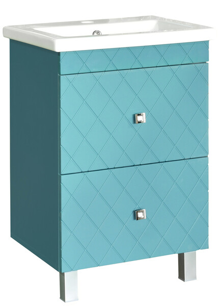 Подстолье SANTREK HOME "Аквамарин-60" (Софт Бриз) 2 ящика под умывальник "Como-60" 600х780х430