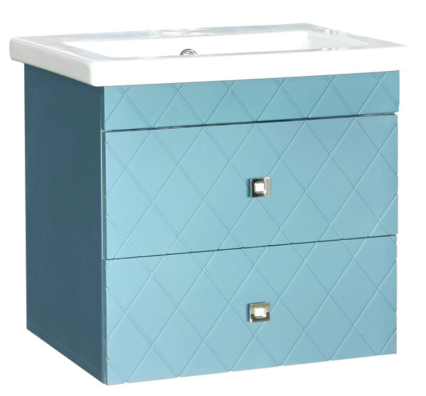 Подстолье подвесное SANTREK HOME "Аквамарин-60" (Софт Бриз) 2 ящика под умывальник "Como-60" 600х480х430