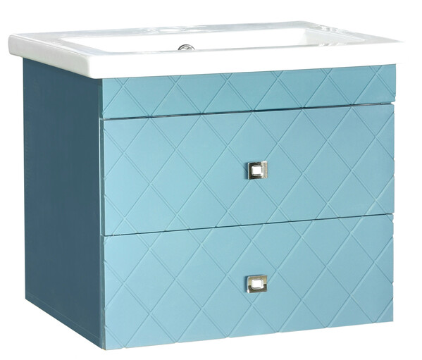 Подстолье подвесное SANTREK HOME "Аквамарин-70" (Софт Бриз) 2 ящика под умывальник "Como-70" 700х480х430
