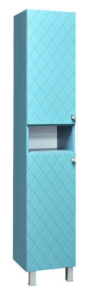 Пенал SANTREK HOME "Аквамарин" (Софт Бриз) 2 двери с нишей Левый 350х1900х325