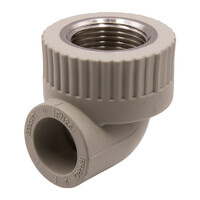 Уголок комб. вн 20х3/4'' VRT® СЕРЫЙ (Россия)