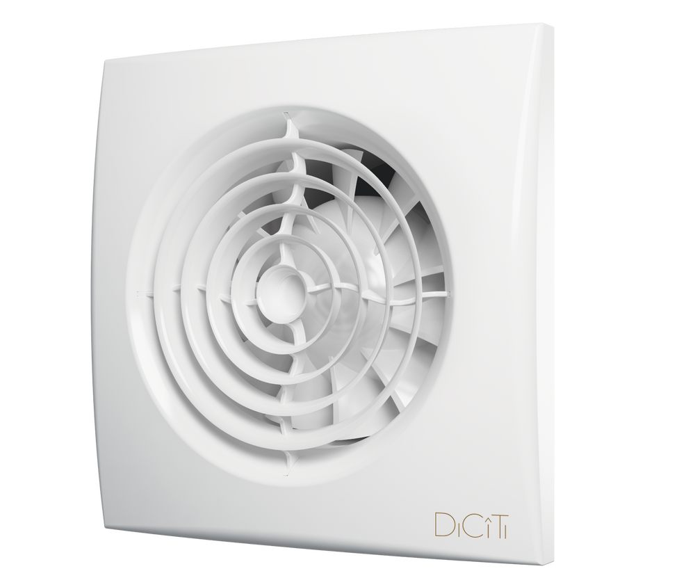 Вентилятор ERA DICITI D100 AURA 4C канальный осевой вытяжной с обратным клапаном, декоративная решетка