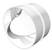 Соединитель круглый с обратным клапаном пласт. ERA D125 (12,5СКПО)