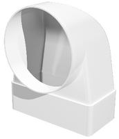 Соединитель угловой 90* плоск. воздуховода с круглым ERA 60х204 / D125 (620СК12,5КП)