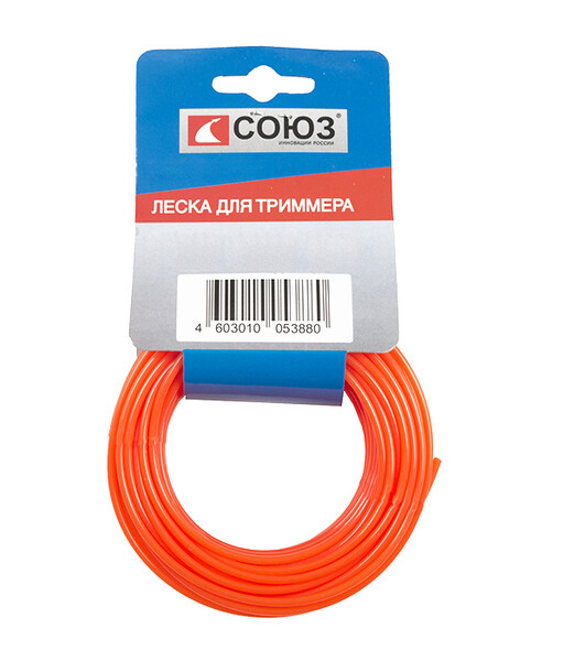 ТЛ3535-2.4-S-120 Леска для триммера, d=2.4мм, l=120м, КРУЧЕНЫЙ КВАДРАТ, металл., БОБИНА, Sturm!