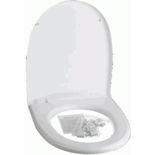 Сиденье Псков "Уклад" (79) к унит. "СОНАТА" , "ПРАЙМ" SC (микролифт) Белое