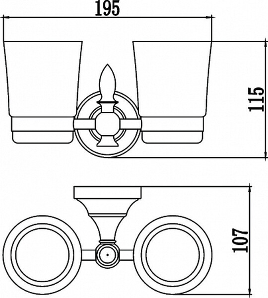S-006868A Стакан 2-й/Хром SAVOL