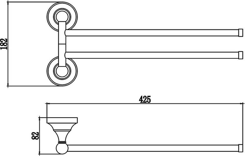 S-006802A Рога 2-й/Хром SAVOL ***