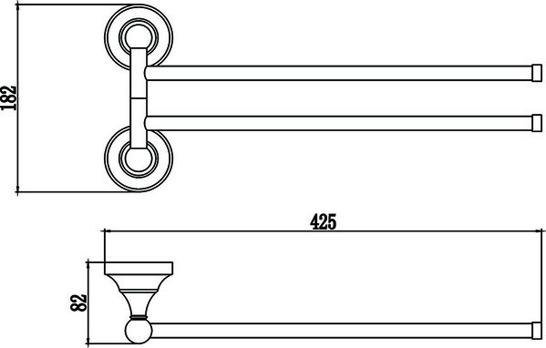 S-006802A Рога 2-й/Хром SAVOL ***