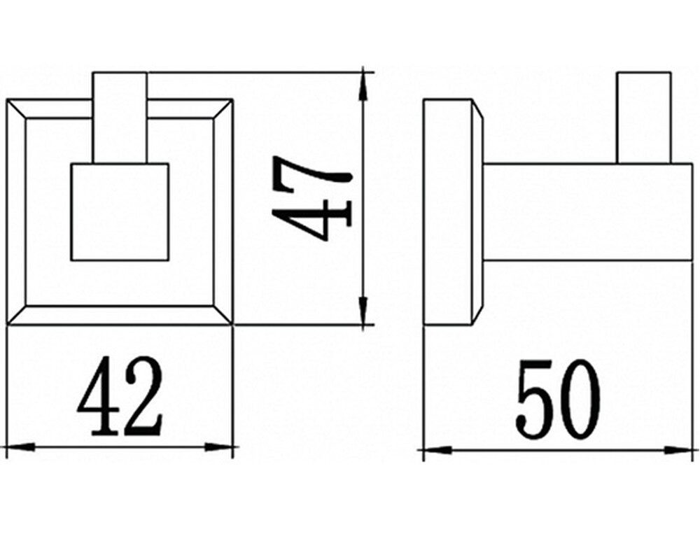 S-009553 Крючок один/Хром SAVOL