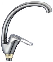 FM4104 Смеситель Кухня Fmark шар. d 40 на гайке, бок.ручка Хром