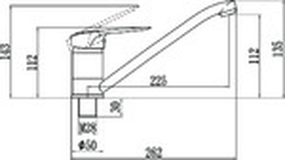 FM4904Y Смеситель Кухня Fmark шар. d 40 на гайке Бежевый