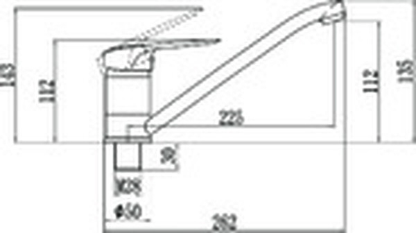 FM4904Y Смеситель Кухня Fmark шар. d 40 на гайке Бежевый