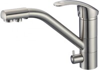 S-L1321L Смеситель Кухня под фильтр питьевой воды, на шпильке, шар.d 40. Сатин