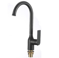 S-601816H Смеситель Кухня SAVOL шар.d 35  на гайке, Черный ***