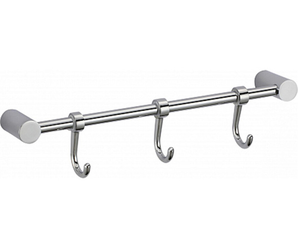 S-006203 Планка с крючками (3 крючка) Хром SAVOL ***
