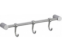 S-006203 Планка с крючками (3 крючка) Хром SAVOL ***