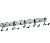S-002255 Планка с крючками (5 крючков) Хром SAVOL