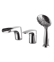 LM4345C Shift Смеситель для ванны встраиваемый, на 3 отверстия, с аксессуарами, хром LEMARK