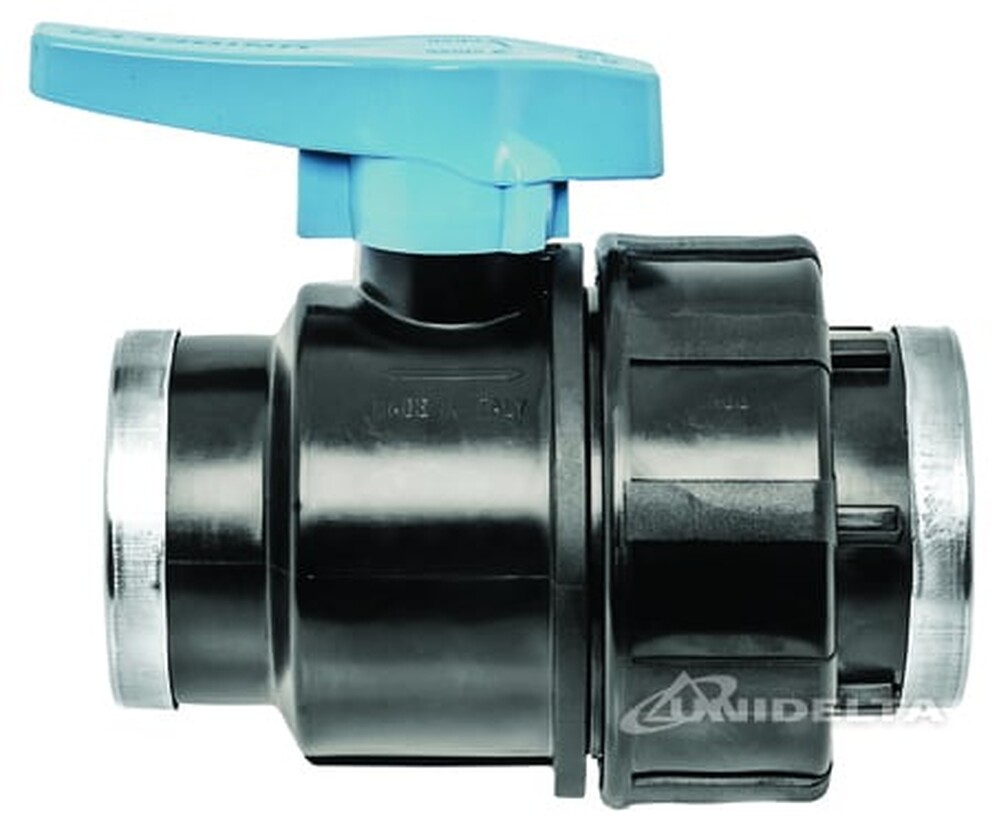  Кран шаровый 1/2" г/г ПЭ UNIDELTA   РАСПРОДАЖА !!!