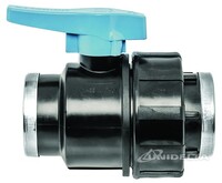  Кран шаровый 1/2" г/г ПЭ UNIDELTA   РАСПРОДАЖА !!!