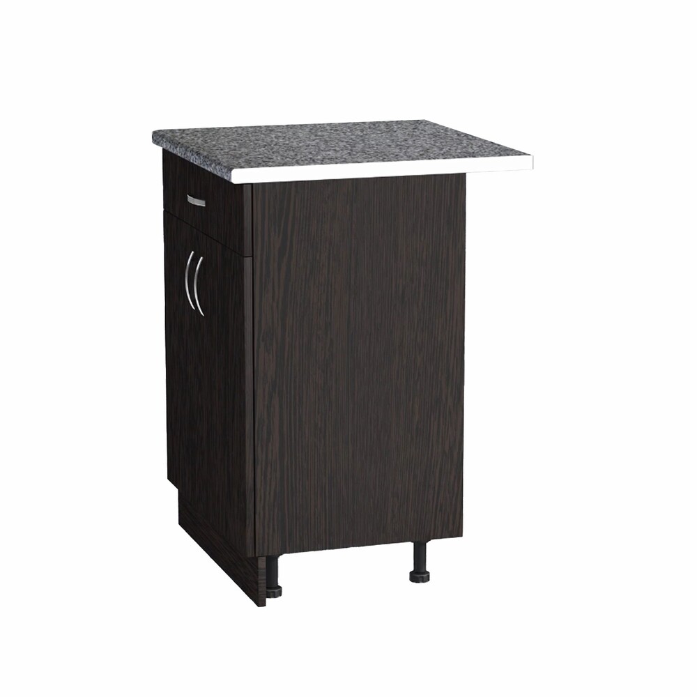 Рабочий стол 60 цвет Венге (1 ящик) столешница Гранит SANTREK HOME (ЛДСП)