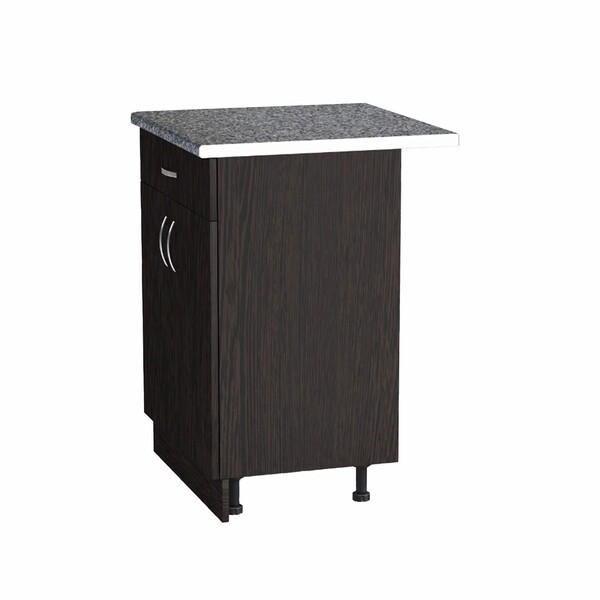 Рабочий стол 60 цвет Венге (1 ящик) столешница Гранит SANTREK HOME (ЛДСП)