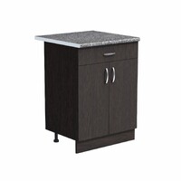 Рабочий стол 60 цвет Венге (1 ящик) столешница Гранит SANTREK HOME (ЛДСП)