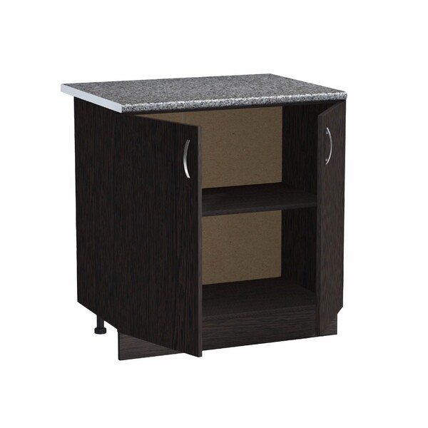 Рабочий стол 80 цвет Венге столешница Гранит SANTREK HOME (ЛДСП)