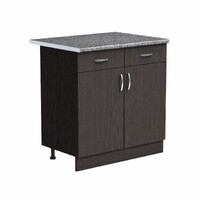 Рабочий стол 80 цвет Венге (2 ящика) столешница Гранит SANTREK HOME (ЛДСП)