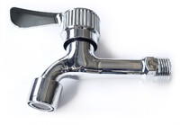 Кран водоразборный 1/2" с аэратором (ХРОМ) СТК/SANTREK AQUA-1004