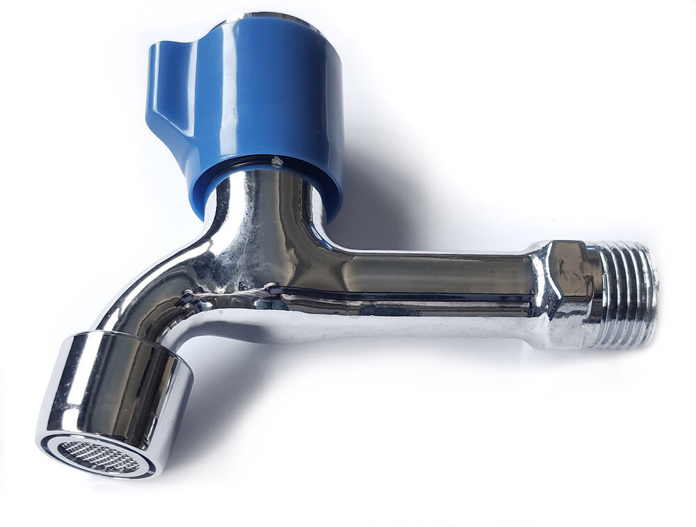 Кран водоразборный 1/2" с аэратором (ХРОМ) СТК/SANTREK AQUA-1006 BLUE