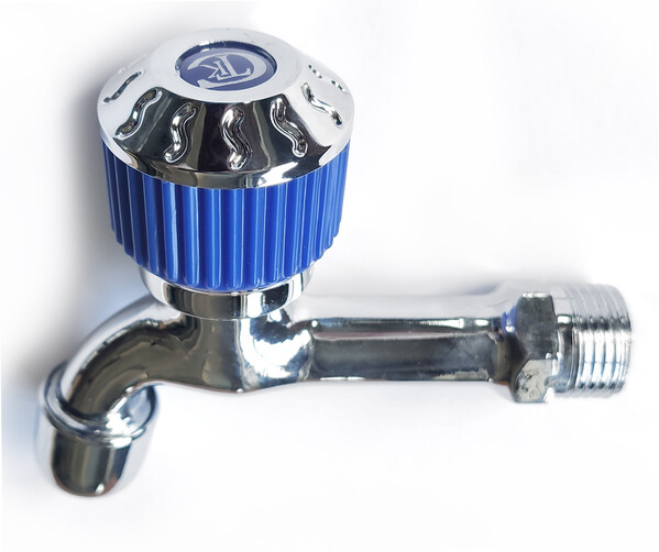 Кран водоразборный 1/2" с аэратором (ХРОМ) СТК/SANTREK AQUA-1007 BLUE