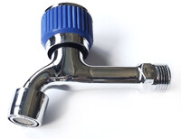 Кран водоразборный 1/2" с аэратором (ХРОМ) СТК/SANTREK AQUA-1007 BLUE