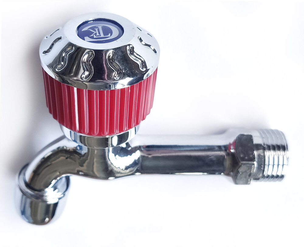 Кран водоразборный 1/2" с аэратором (ХРОМ) СТК/SANTREK AQUA-1007 RED