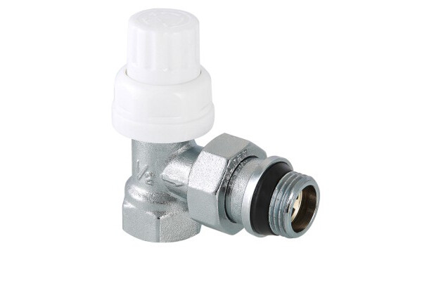 Клапан VALTEC термостатич., для радиатора, угловой 1/2" (VT.031.NR.04) (с доп.уплотнением)