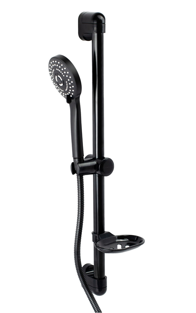 Стойка душевая  SANTREK AQUA-3118 BLACK (высота 600мм)