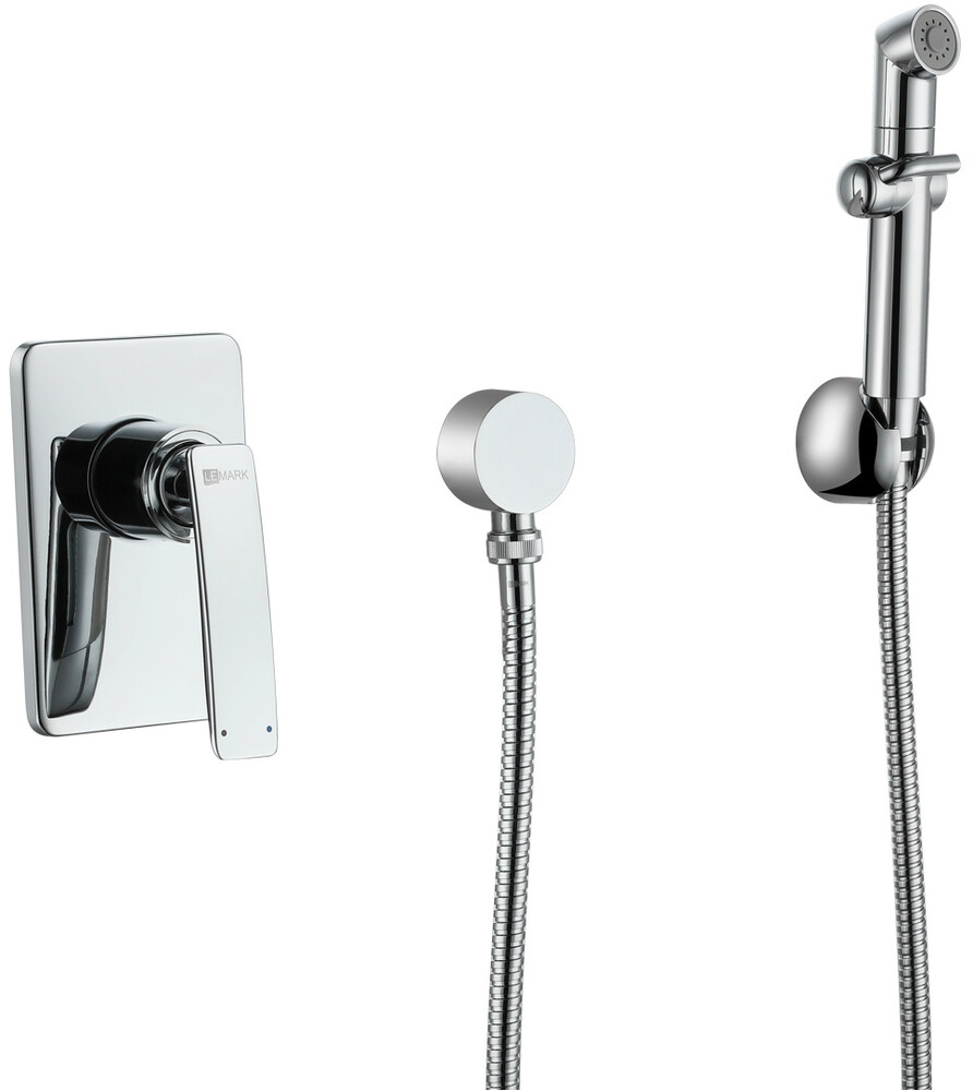 LM6819C Bellario Смеситель с гигиеническим душем, встраиваемый, хром LEMARK