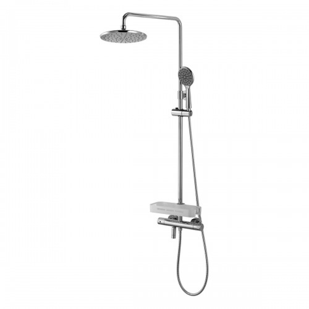 LM7010C Tropic Смеситель для ванны термостатический Троп. дождь, 1-функц. лейка, пов.изл, хром LEMARK